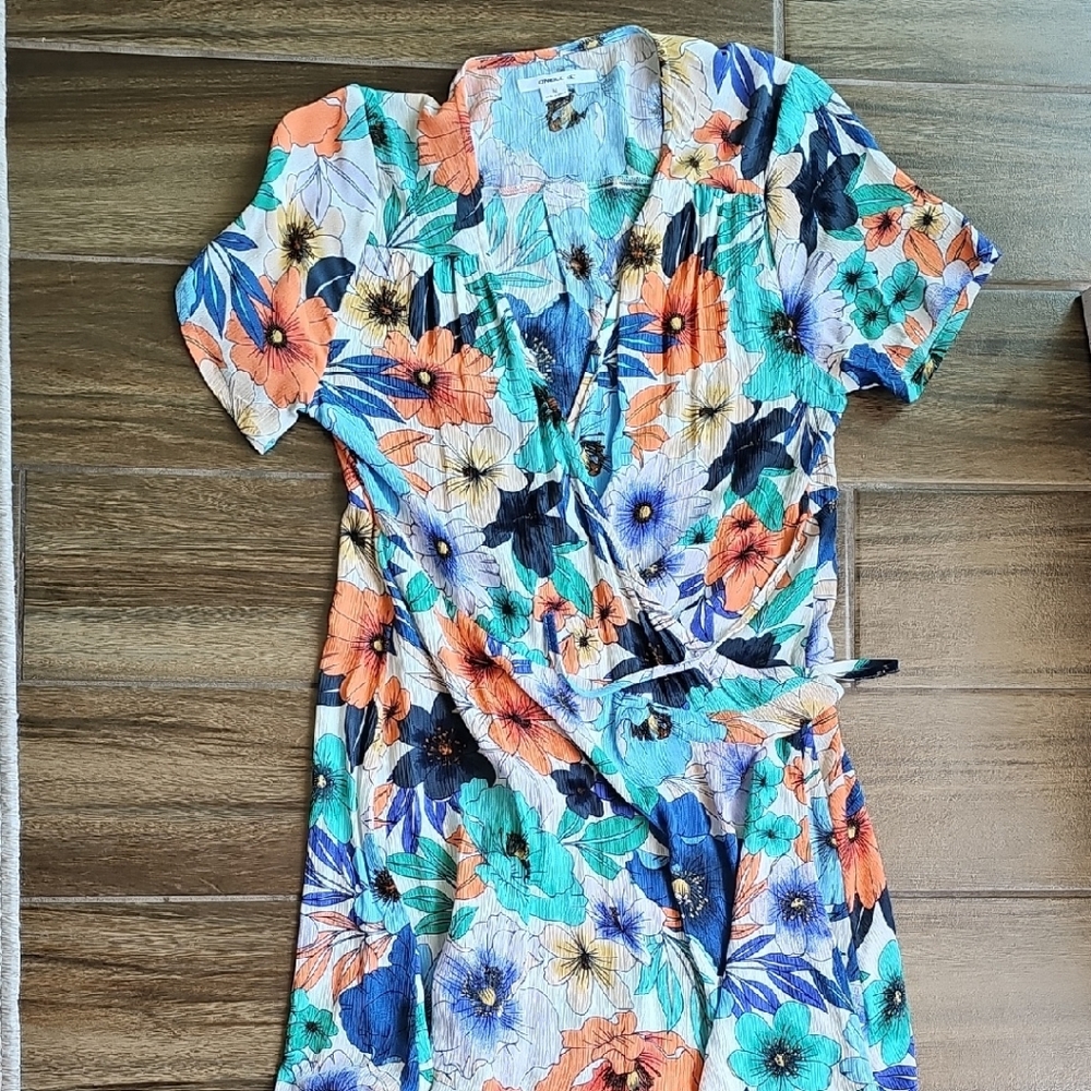 O'Neill Blue Floral Patterned Fabric